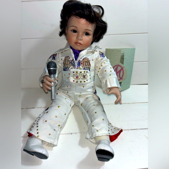 Marie Osmond’s Baby Elvis Porcelain Collectible Limited Edition Doll - Picture 1 of 13